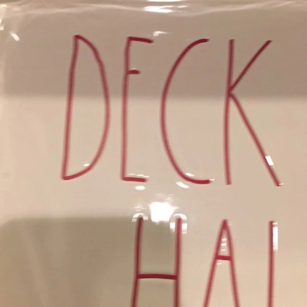 Rae Dunn DECK THE HALLS Baking Dish Christmas